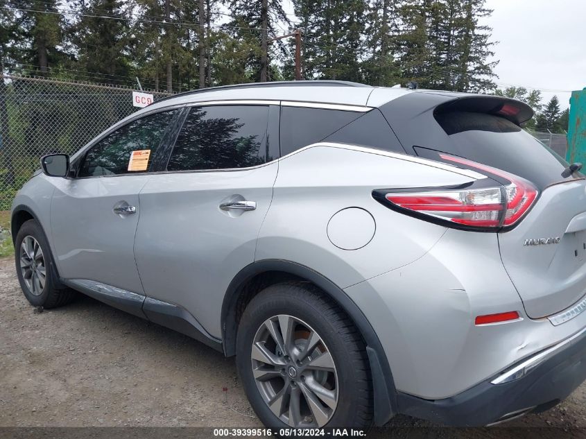 2016 Nissan Murano Sv VIN: 5N1AZ2MH2GN126262 Lot: 39399516