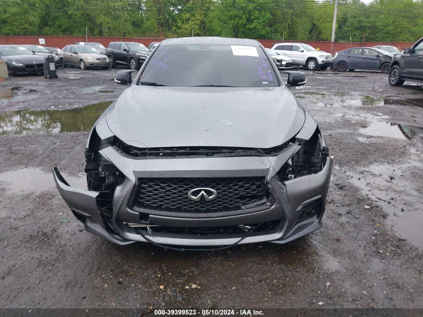 2019 Infiniti Q50 3.0T Red Sport 400 VIN: JN1FV7AR1KM800645 Lot: 39399523