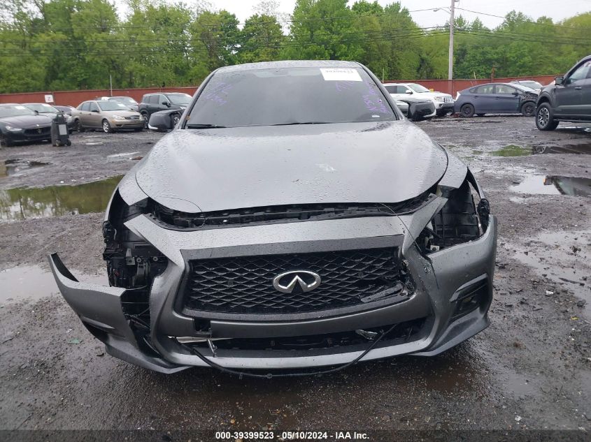 2019 Infiniti Q50 3.0T Red Sport 400 VIN: JN1FV7AR1KM800645 Lot: 39399523