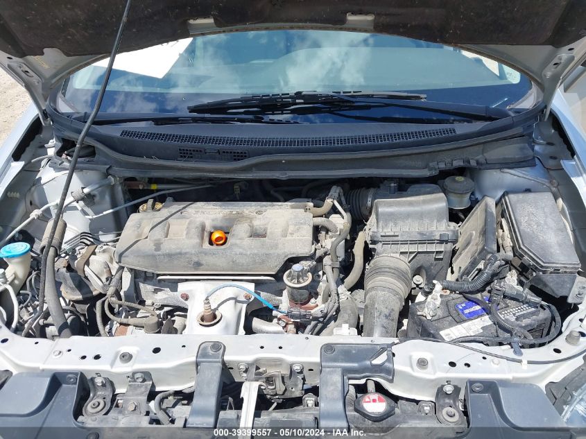 2012 Honda Civic Lx VIN: 19XFB2F54CE089134 Lot: 39399557