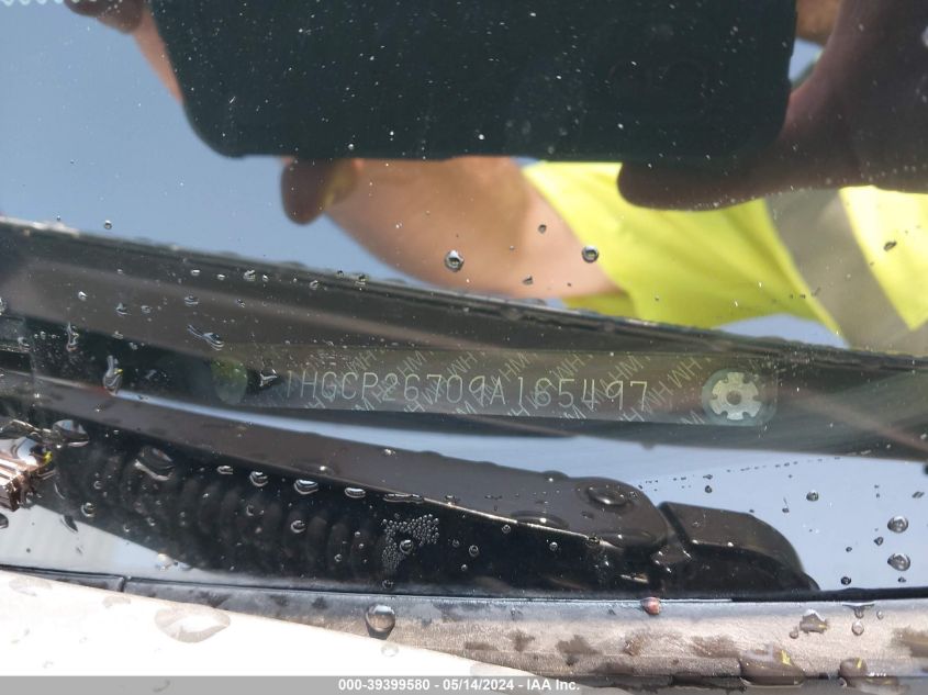 2009 Honda Accord 2.4 Ex VIN: 1HGCP26709A165497 Lot: 39399580