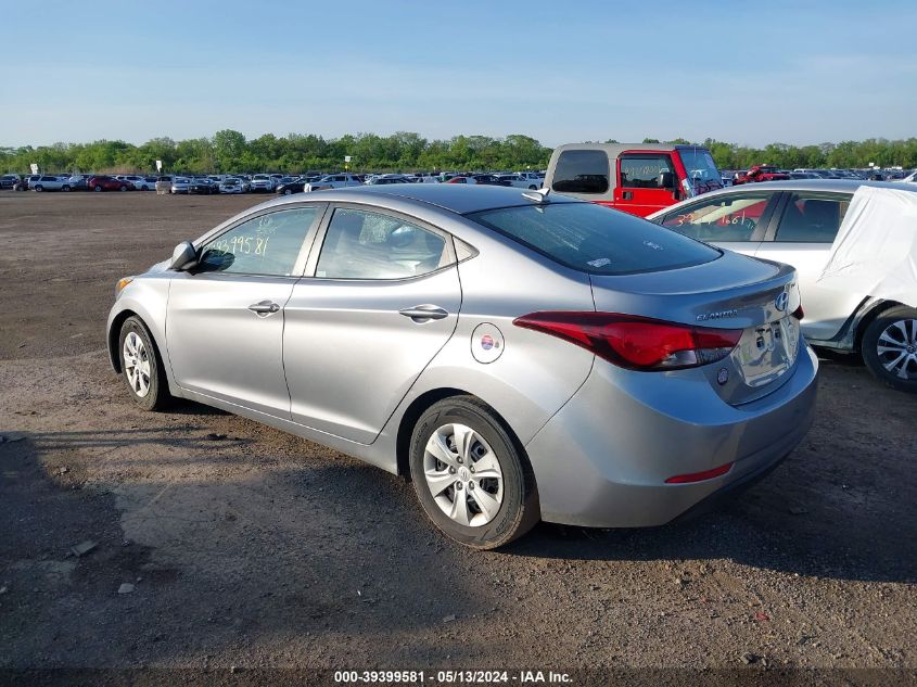 2016 Hyundai Elantra Se VIN: 5NPDH4AE7GH770835 Lot: 39399581