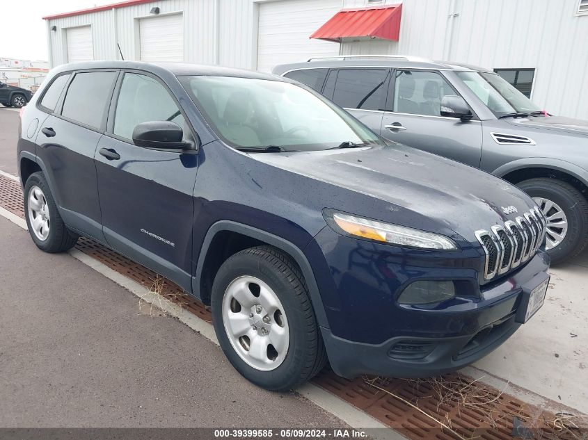 2016 Jeep Cherokee Sport VIN: 1C4PJMAB3GW313876 Lot: 39399585