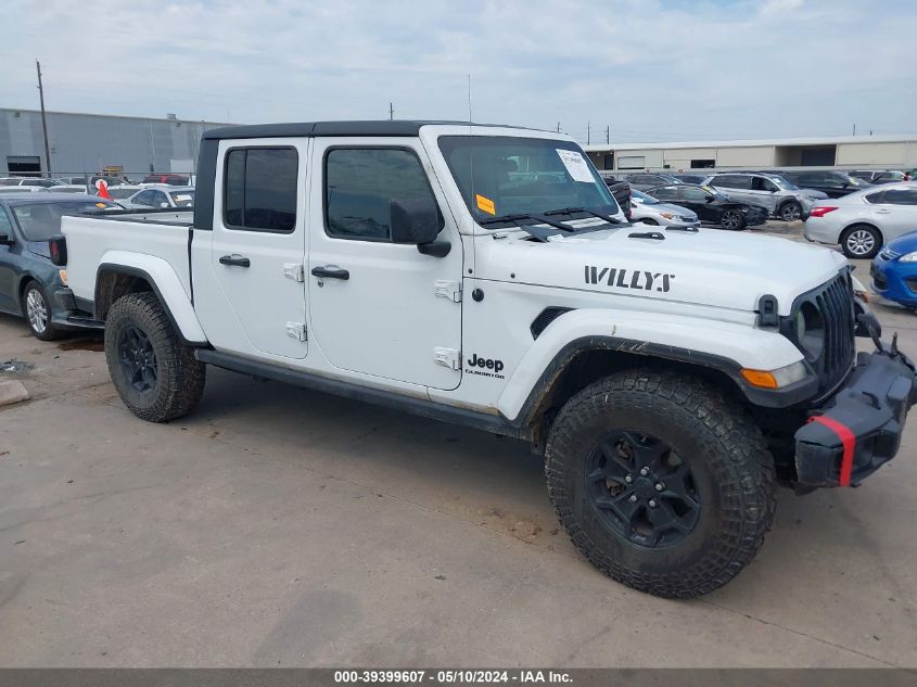 2022 Jeep Gladiator Willys Sport 4X4 VIN: 1C6HJTAG0NL151754 Lot: 39399607