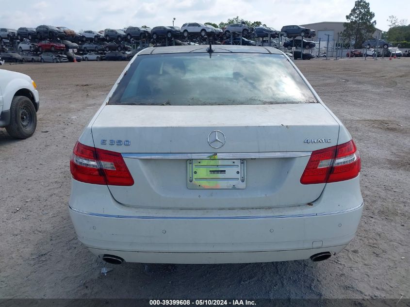 2010 Mercedes-Benz E 350 4Matic VIN: WDDHF8HB1AA206922 Lot: 39399608