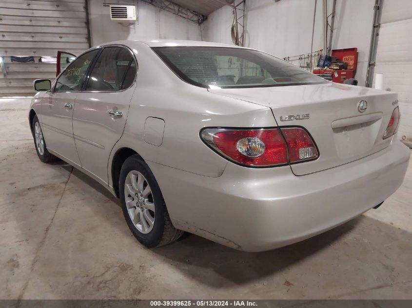 2003 Lexus Es 300 VIN: JTHBF30G330107410 Lot: 39399625