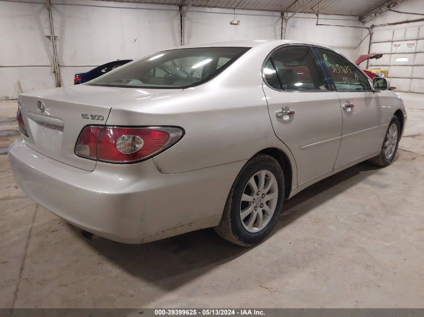 2003 Lexus Es 300 VIN: JTHBF30G330107410 Lot: 39399625