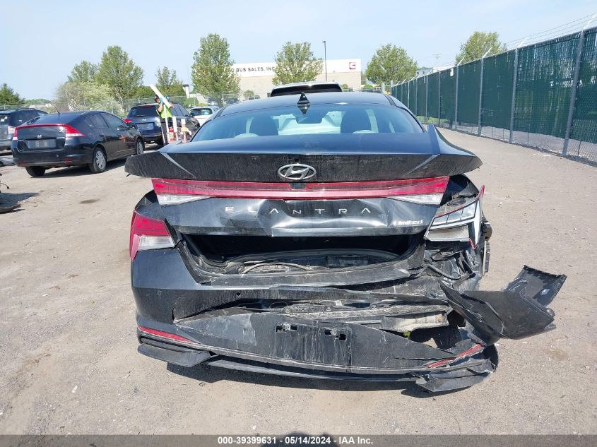 2022 Hyundai Elantra Limited VIN: KMHLP4AG7NU363967 Lot: 39399631