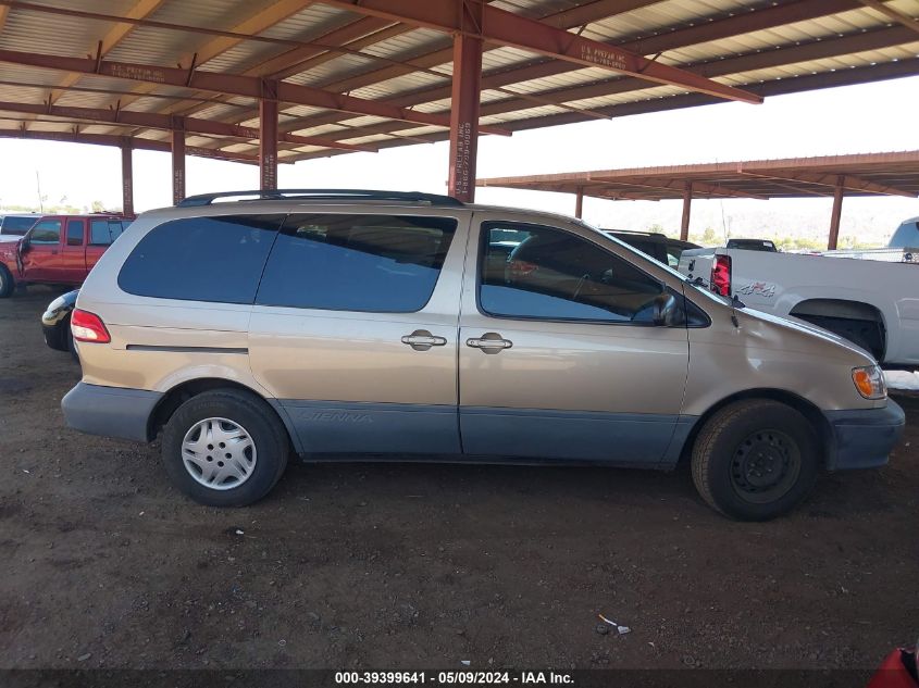 2003 Toyota Sienna Ce VIN: 4T3ZF19C63U527713 Lot: 39399641