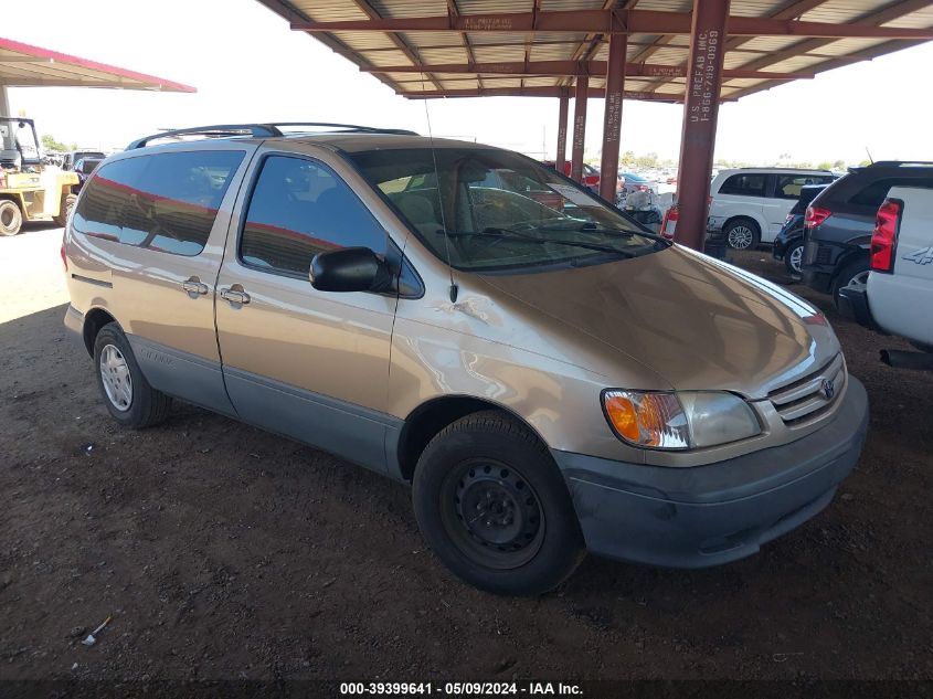 2003 Toyota Sienna Ce VIN: 4T3ZF19C63U527713 Lot: 39399641