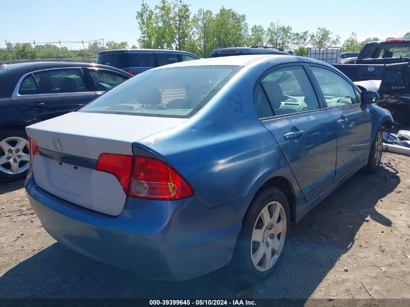 2008 Honda Civic Lx VIN: 2HGFA16548H530500 Lot: 39399645