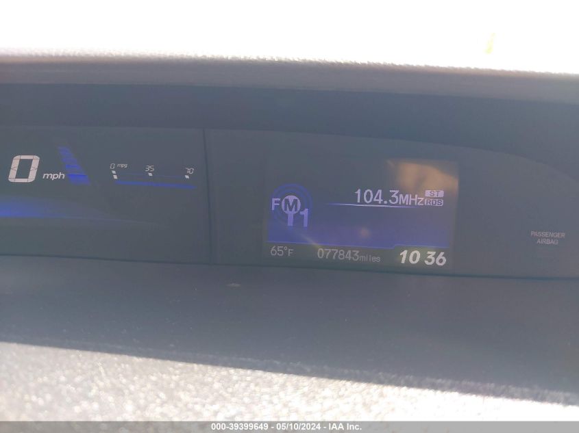 2014 Honda Civic Lx VIN: 19XFB2F50EE082135 Lot: 39399649