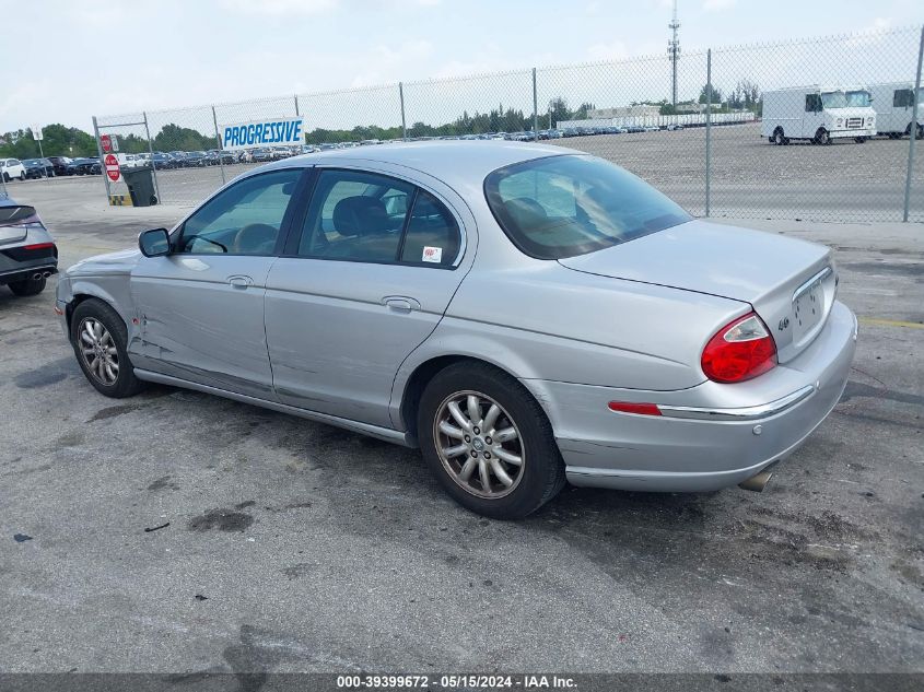 2001 Jaguar S-Type 4.0L V8 VIN: SAJDA01P11GL99845 Lot: 39399672