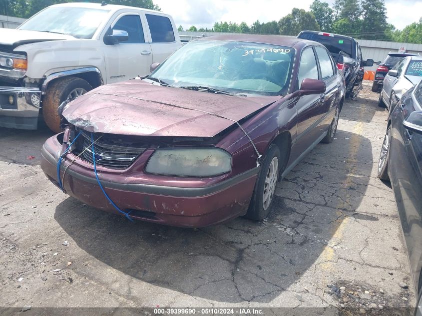 2004 Chevrolet Impala VIN: 2G1WF52E049358699 Lot: 39399690