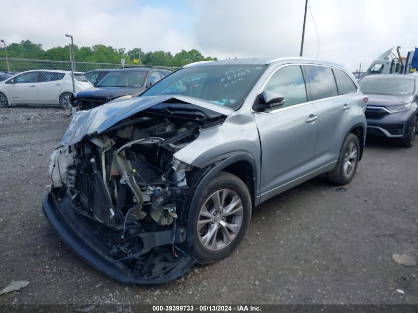 2015 Toyota Highlander Xle VIN: 5TDJKRFH8FS092674 Lot: 39399733