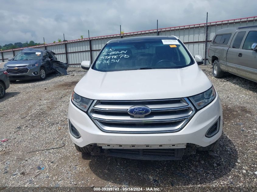 2017 Ford Edge Titanium VIN: 2FMPK4K98HBB18654 Lot: 39399743