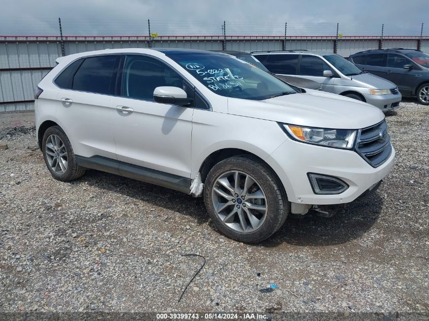 2017 Ford Edge Titanium VIN: 2FMPK4K98HBB18654 Lot: 39399743