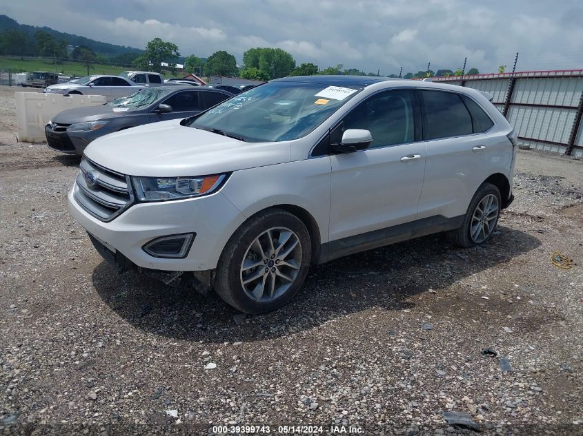 2017 Ford Edge Titanium VIN: 2FMPK4K98HBB18654 Lot: 39399743