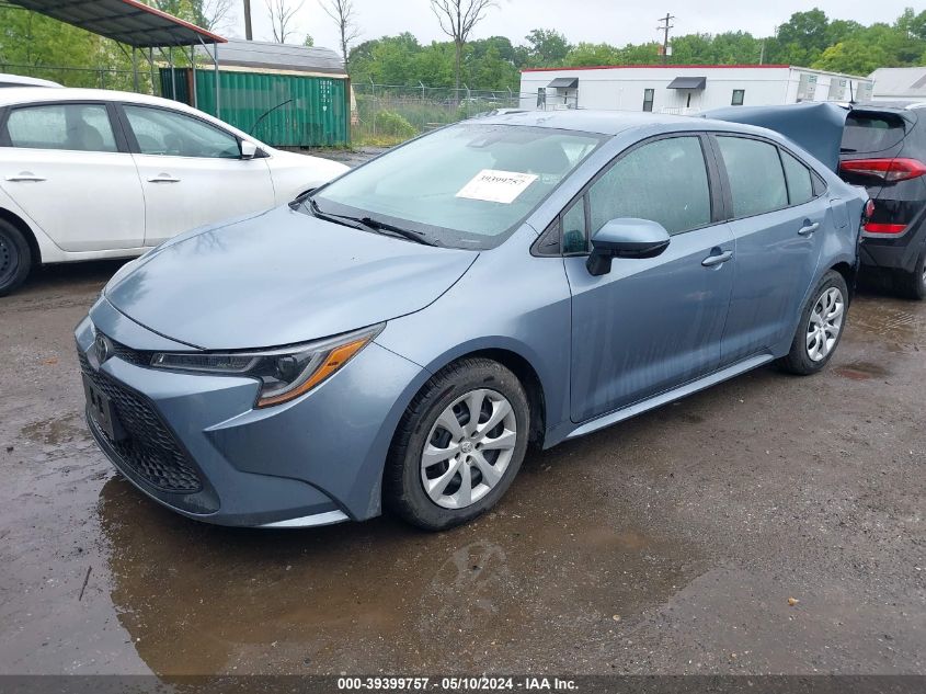 2020 Toyota Corolla Le VIN: 5YFEPRAE6LP084853 Lot: 39399757