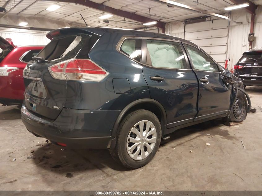 2016 Nissan Rogue S VIN: KNMAT2MV2GP617219 Lot: 39399782