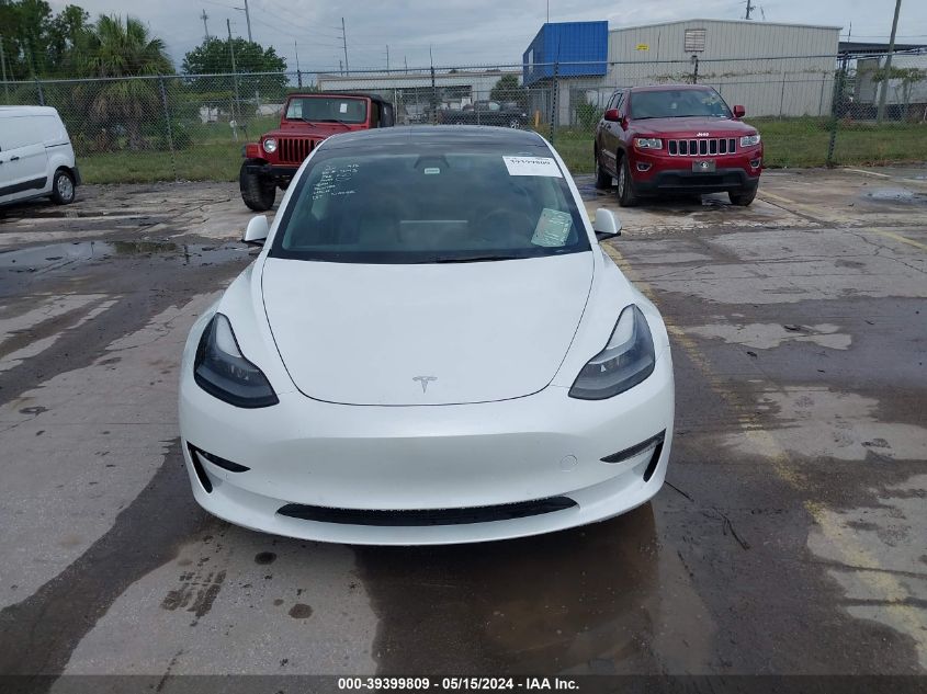 2021 Tesla Model 3 Standard Range Plus Rear-Wheel Drive VIN: 5YJ3E1EA1MF094645 Lot: 39399809