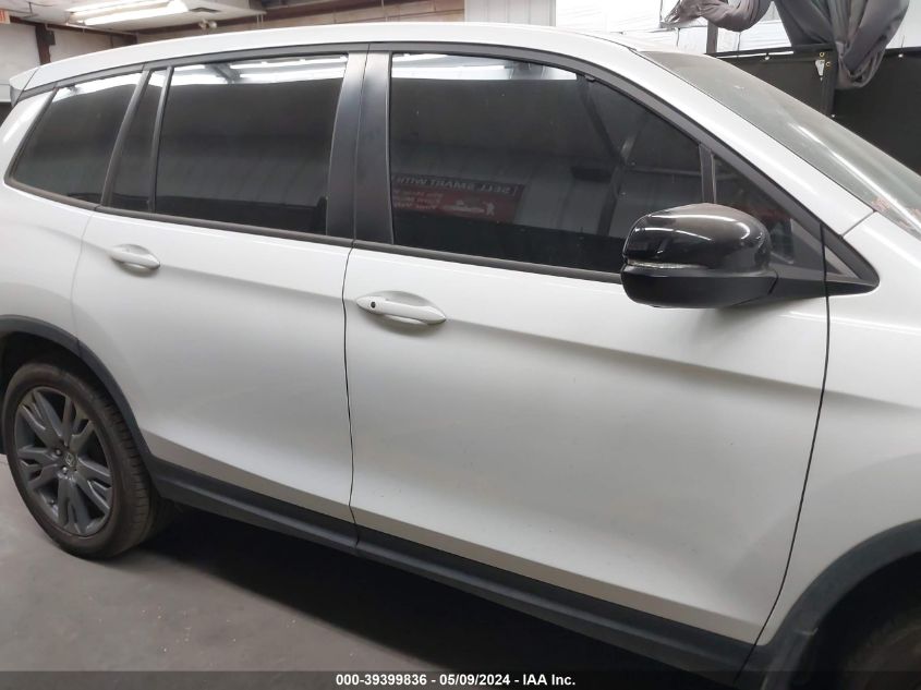 2020 Honda Passport 2Wd Ex-L VIN: 5FNYF7H58LB003907 Lot: 39399836