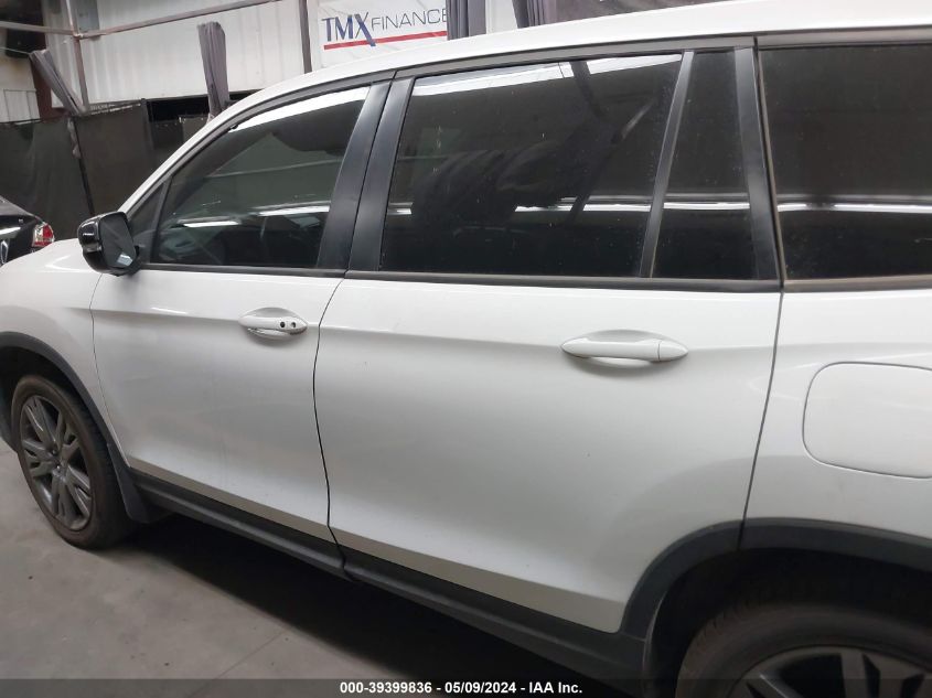 2020 Honda Passport 2Wd Ex-L VIN: 5FNYF7H58LB003907 Lot: 39399836