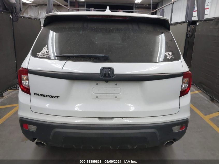 2020 Honda Passport 2Wd Ex-L VIN: 5FNYF7H58LB003907 Lot: 39399836