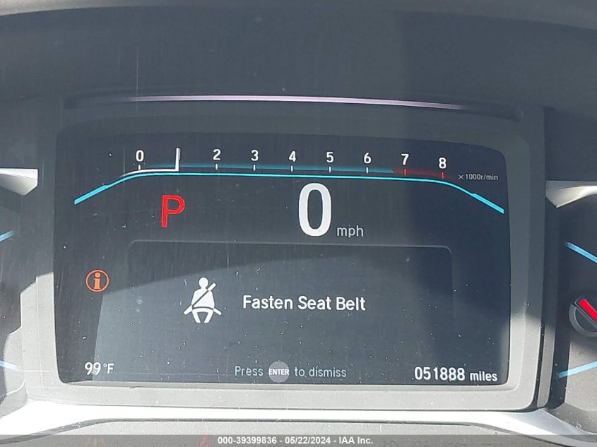 2020 Honda Passport 2Wd Ex-L VIN: 5FNYF7H58LB003907 Lot: 39399836