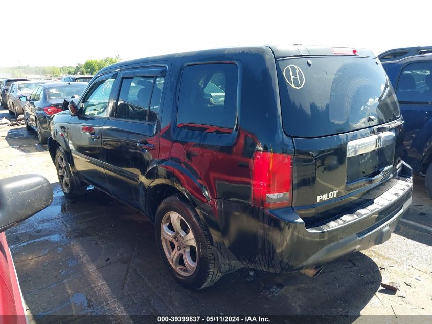 2013 Honda Pilot Ex-L VIN: 5FNYF4H50DB023097 Lot: 39399837