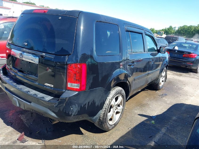 2013 Honda Pilot Ex-L VIN: 5FNYF4H50DB023097 Lot: 39399837