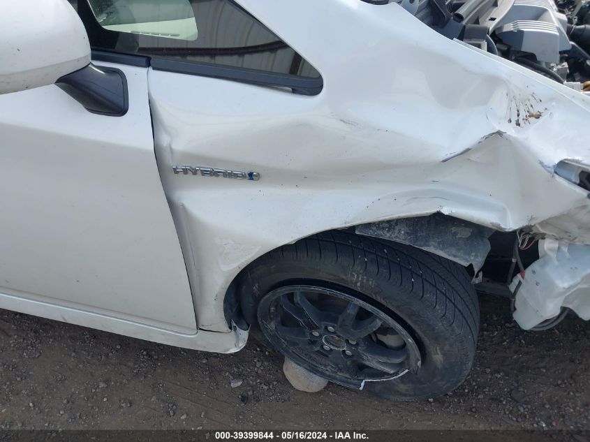 2014 Toyota Prius Two VIN: JTDKN3DU6E0383099 Lot: 39399844