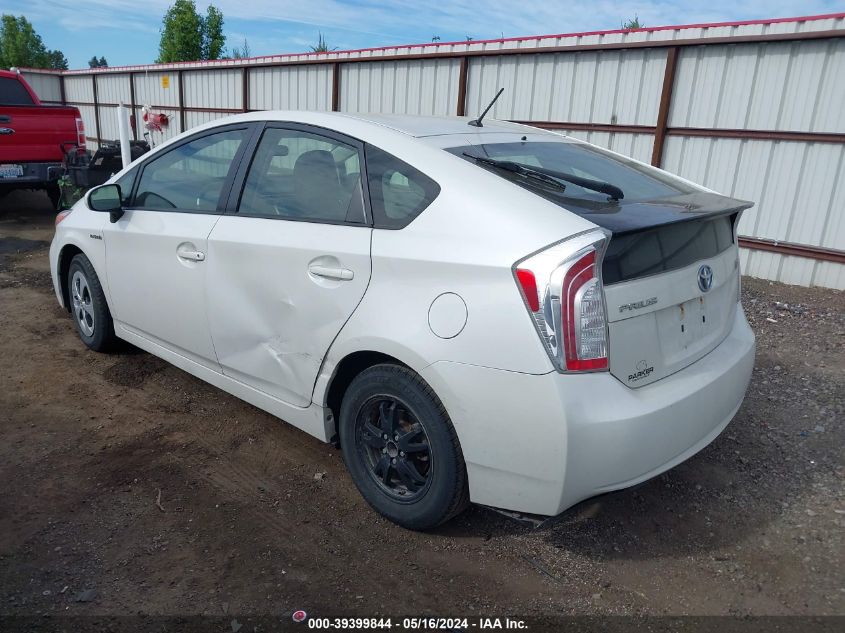 2014 Toyota Prius Two VIN: JTDKN3DU6E0383099 Lot: 39399844