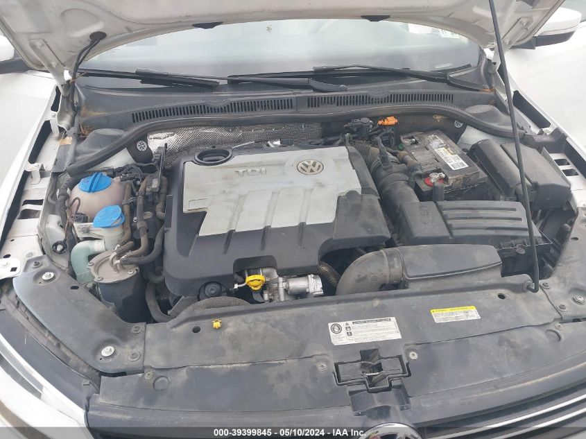 2014 Volkswagen Jetta 2.0L Tdi VIN: 3VWLL7AJ0EM411856 Lot: 39399845