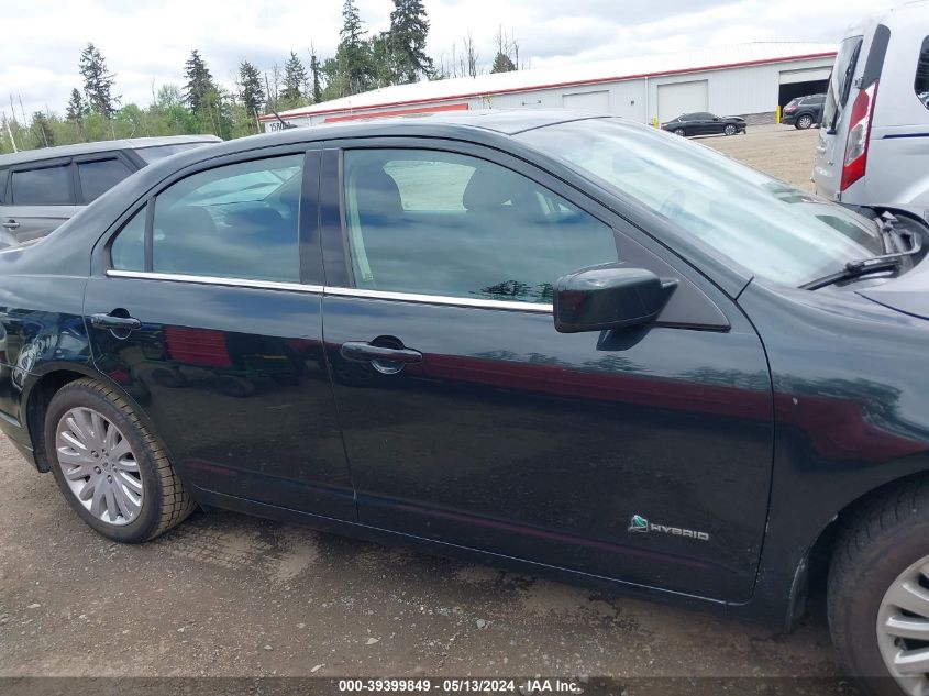 2010 Ford Fusion Hybrid VIN: 3FADP0L3XAR367403 Lot: 39399849