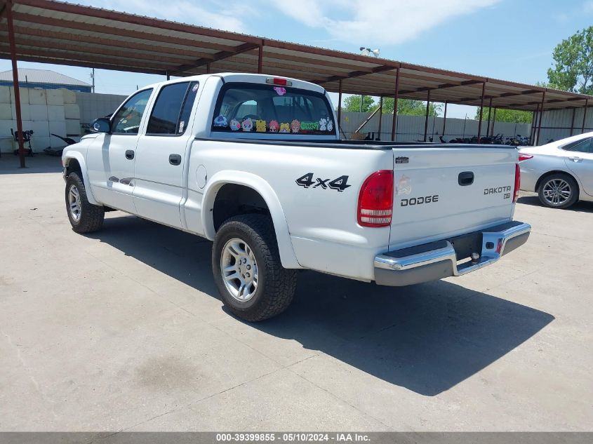 2003 Dodge Dakota Slt VIN: 1D7HG48N03S340169 Lot: 39399855