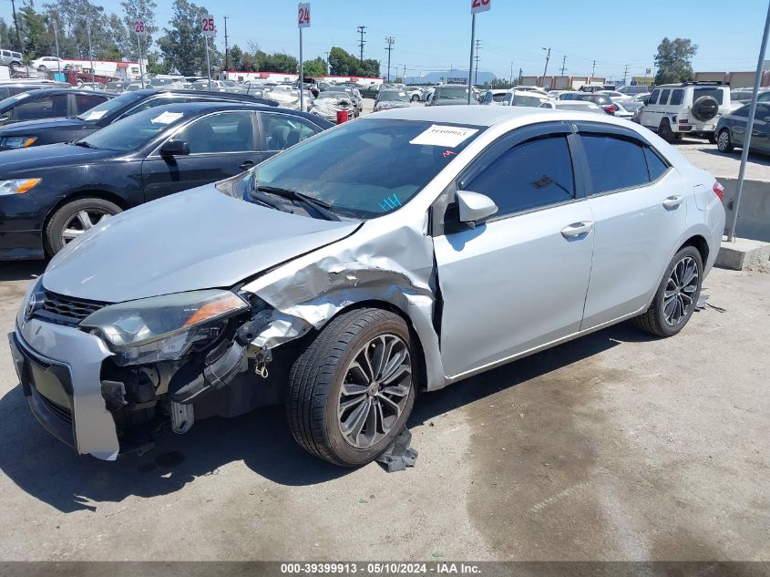 2016 Toyota Corolla S Plus VIN: 5YFBURHE4GP397357 Lot: 39399913