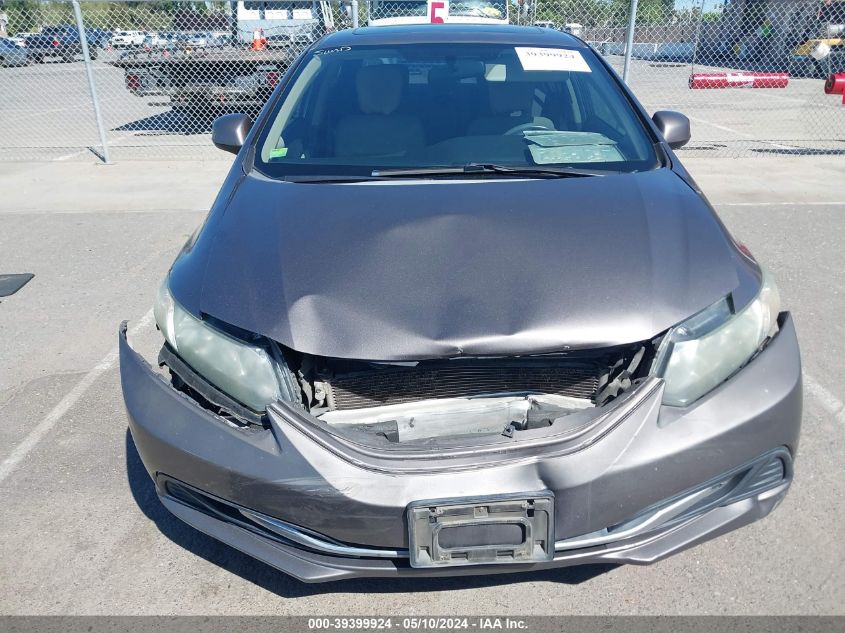 2013 Honda Civic Ex VIN: 19XFB2F88DE273987 Lot: 39399924