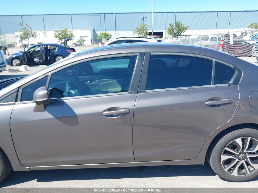 2013 Honda Civic Ex VIN: 19XFB2F88DE273987 Lot: 39399924