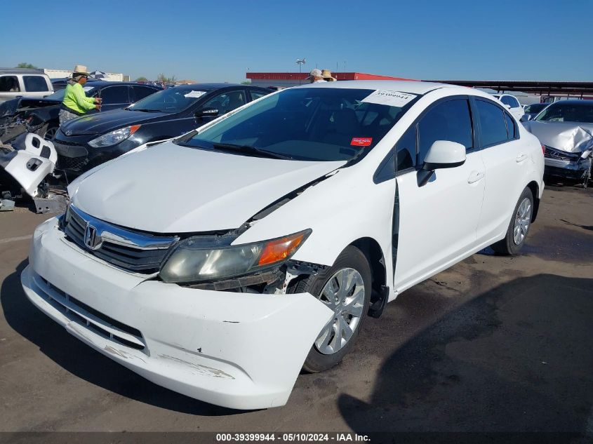 2012 Honda Civic Lx VIN: 19XFB2F58CE056976 Lot: 39399944