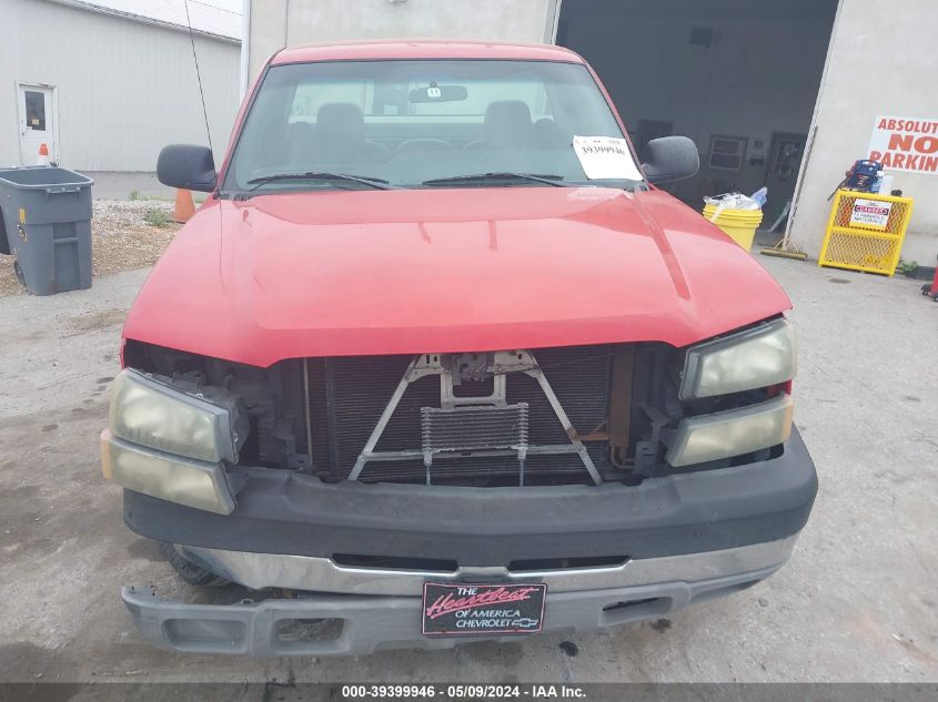 2003 Chevrolet Silverado 2500Hd Work Truck VIN: 1GCHC24U63E104258 Lot: 39399946