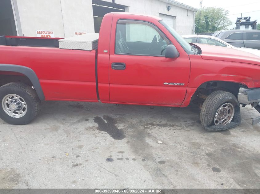 2003 Chevrolet Silverado 2500Hd Work Truck VIN: 1GCHC24U63E104258 Lot: 39399946