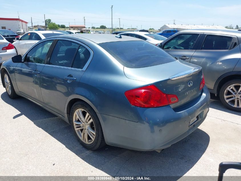 2010 Infiniti G37 Journey VIN: JN1CV6AP6AM402406 Lot: 39399948