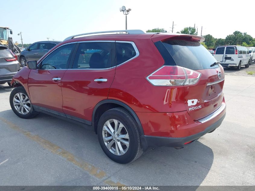 2016 Nissan Rogue Sv VIN: 5N1AT2MT4GC800493 Lot: 39400015