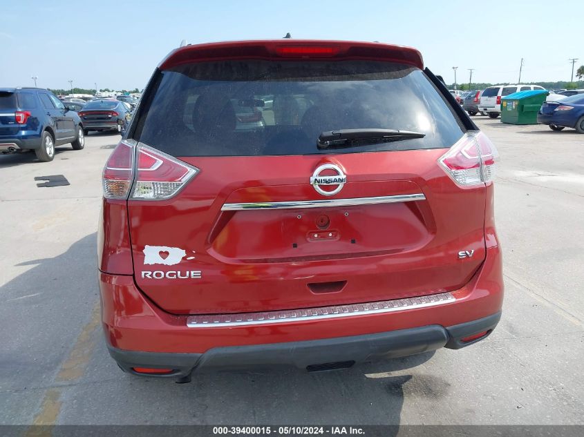 2016 Nissan Rogue Sv VIN: 5N1AT2MT4GC800493 Lot: 39400015