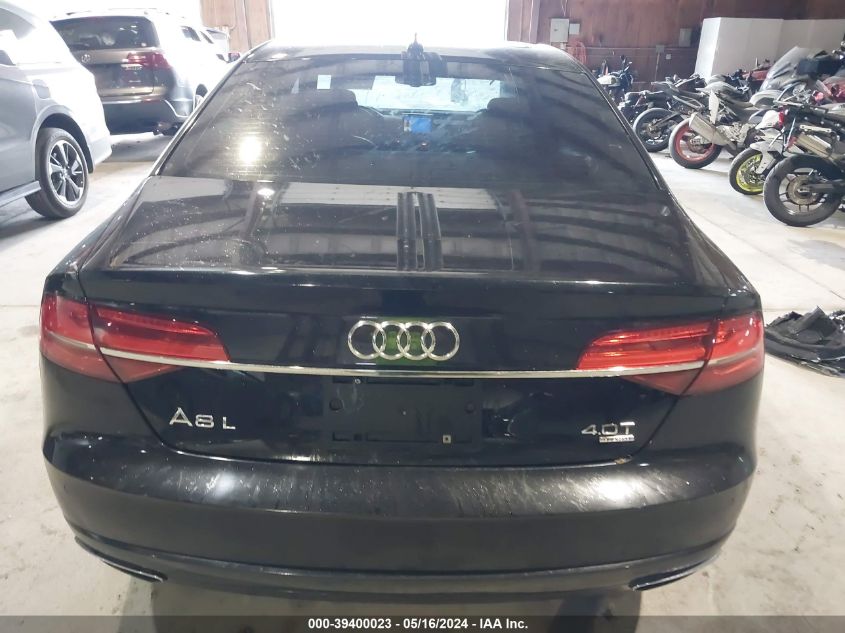 2016 Audi A8 L 4.0T Sport VIN: WAU43AFD4GN007813 Lot: 39400023