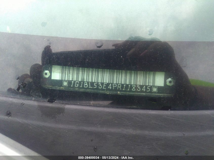 1993 Chevrolet Caprice Classic VIN: 1G1BL53E4PR118345 Lot: 39400034