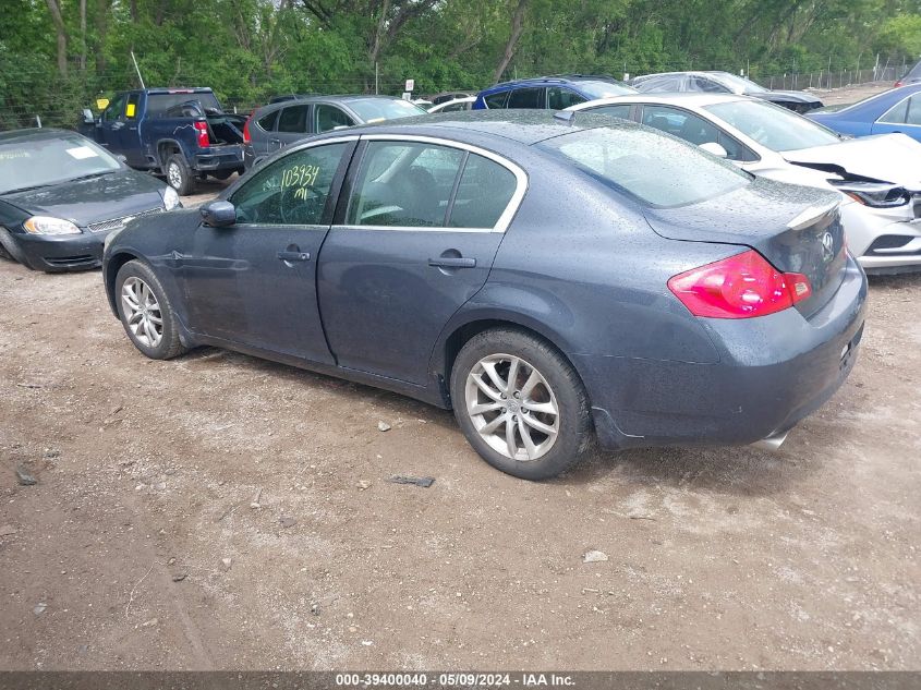 2009 Infiniti G37X VIN: JNKCV61F19M054223 Lot: 39400040