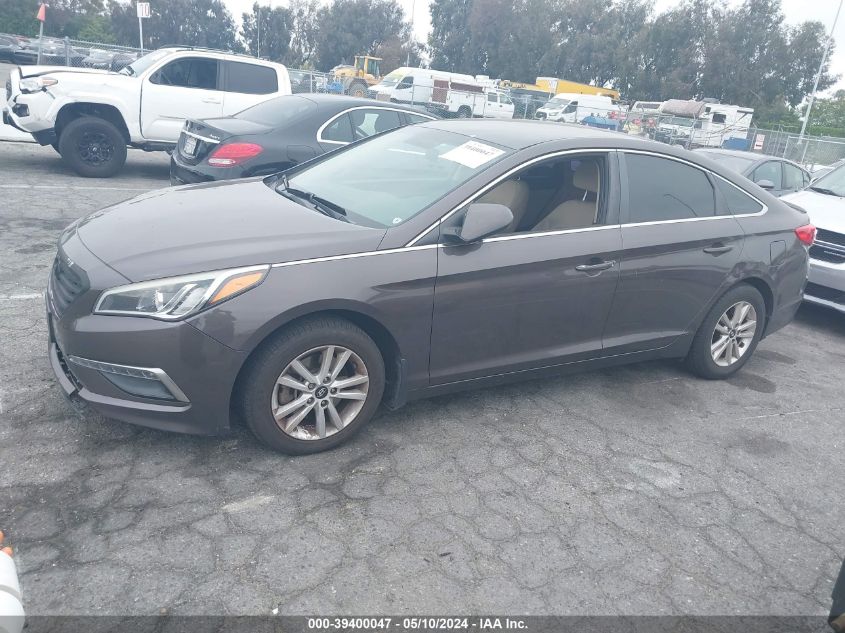 2015 Hyundai Sonata Se VIN: 5NPE24AF8FH250852 Lot: 39400047