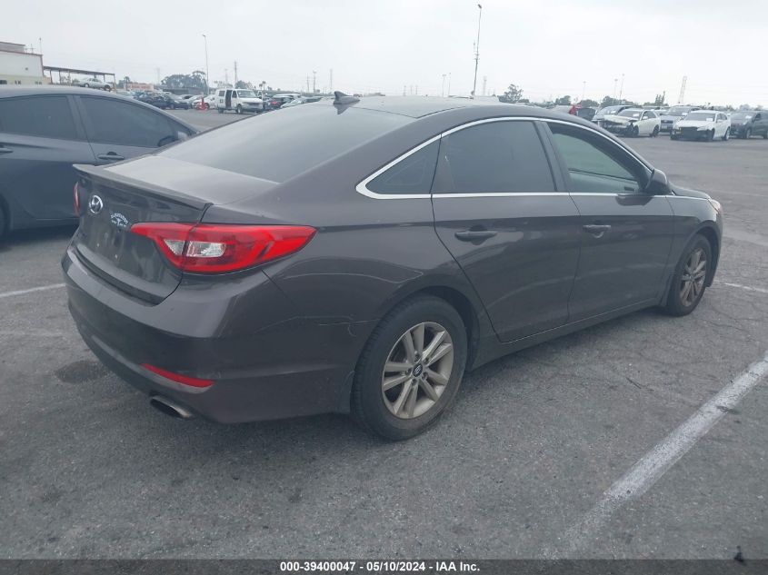 2015 Hyundai Sonata Se VIN: 5NPE24AF8FH250852 Lot: 39400047